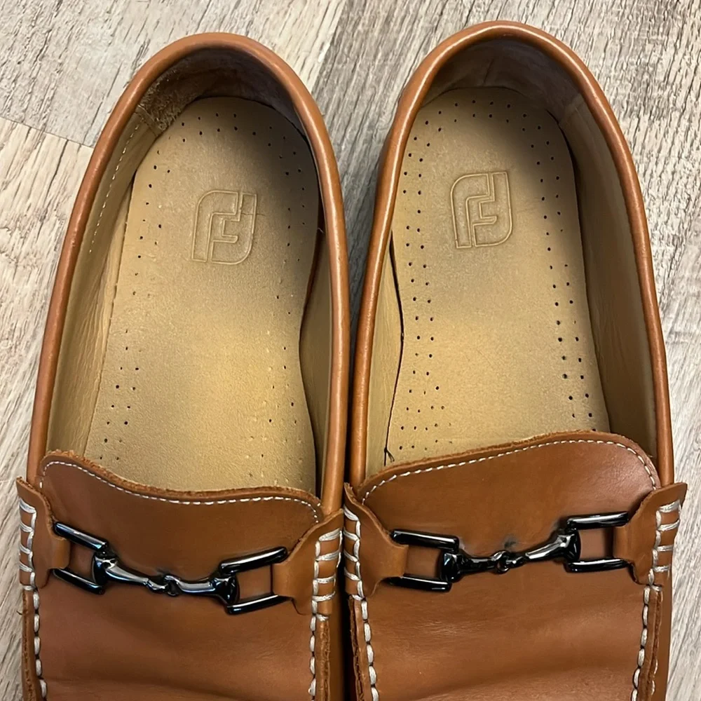 Footjoy Club Casual Shoes‎ Leather Horse Bit Loafers Mens Size 9.5 W